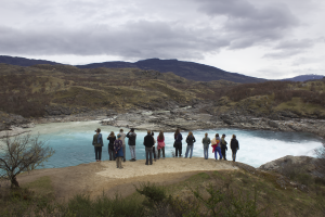 Appreciating the confluence of the Río Baker and Neff. Credit: H. Delfino